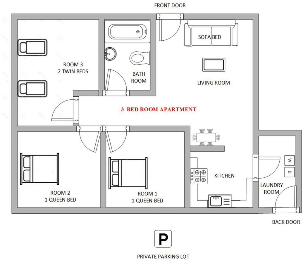 Three-Bedroom Apartment